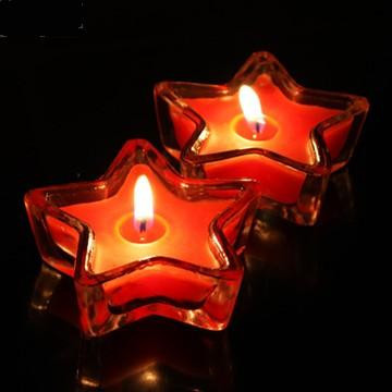 Kształt gwiazdy Tealight Candle kolorowe pachnący piękny romantyczny prezent