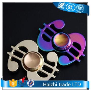 metal spiral spinner rainbow fidget spinner dollar shape fidget spinner