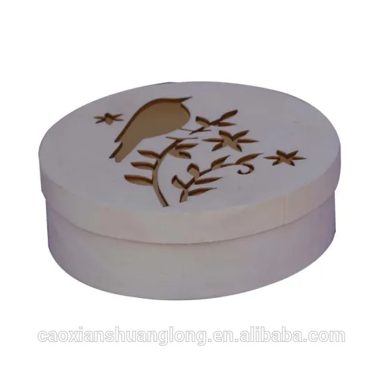 natural wood jewelry box with lid