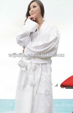1020g microfiber pineapple shawl collar bathrobe