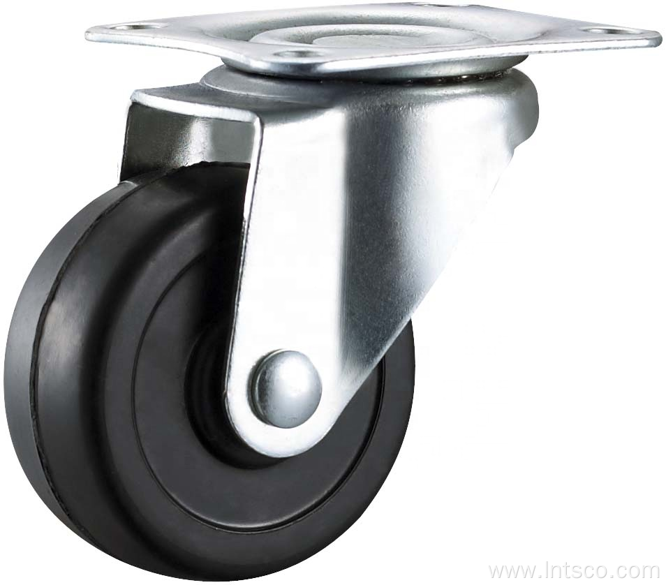 2 inch Light Duty Rubber Swivel Casters