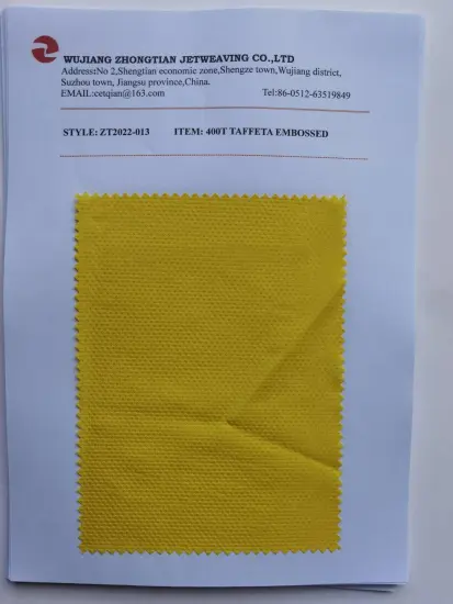 100% Polyester 400t Taffeta Embossed