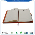 Custom School Work Paper Afdrukken PU Leather Bound Notebook