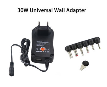 EU Plug 30W sejagat AC sejagat penyesuai DC