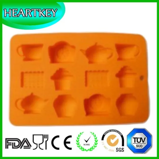 Silicone Cake Mold 4 Flower Shapes Bakeware Cupcake Mould Baking Pans Cake Decoration Mold