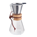 Pour Over Kaffeemaschine mit Bambushülle 600ml