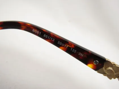 Colorful Frame Smoke Lens Brand Name Sun Glasses For Women Bvlgari 8081 851/13 59-17 135