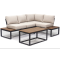 Fabric corner double chair