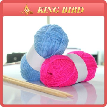 Dyed 8s/3 acrylic yarn for knitting