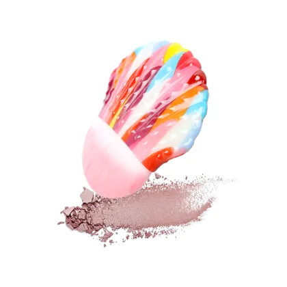 Vegan Cosmetic Shell Makeup Brush - Private Label Contouring Blush Brush