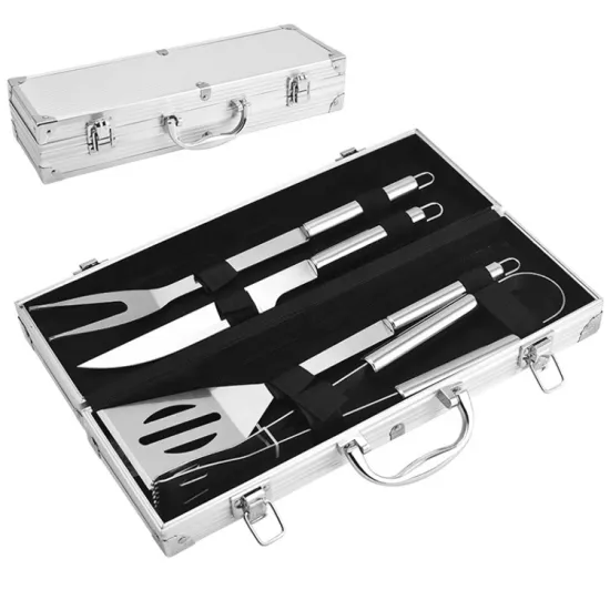4-Piece Heavy Duty Stainless Steel Barbecue Grill Utensils Set: Your Ultimate Cooking Companion