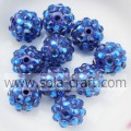 Neues Design Blaue Farbe Acrylharz Strass Abstandshalter 10 * 12MM