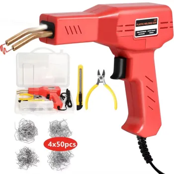 Plastic Welding Gun Set - Hot Staple Gun for Plastic Bumper & Crack Repair Kit