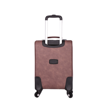 New unique 4 wheels carry-on PU hardside luggage