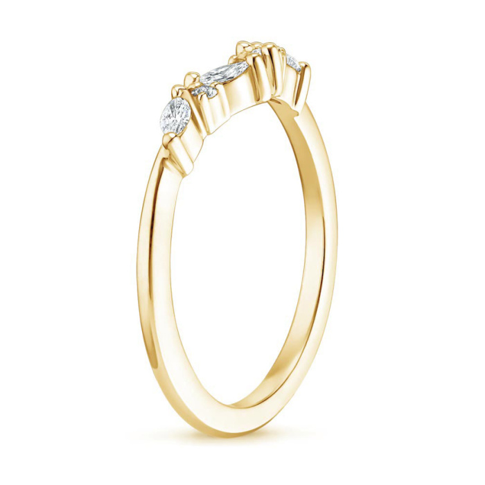 Inel oval solitar din aur de 18K cu intensificator vintage