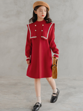 Pakaian merah pakaian kanak -kanak pakaian puteri sweater kanak -kanak besar