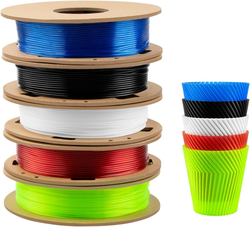 Flexible 3D Printer Filament with Color Changing Effect