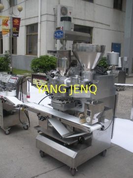 2 Hoppers Unique 2 Layer Filling Meat Ball Forming Machine Suitable For Dry Or Wet Filling