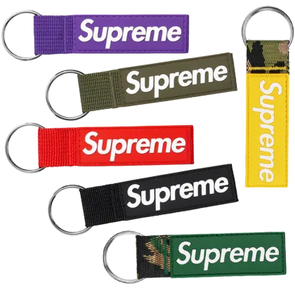 Keyring Supreme Webbing Keychain Keyrings Key Chains