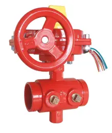DIN Grooved Butterfly Valve with Tamper Switch