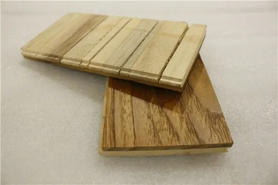 square edge teak thermal engineered flooring