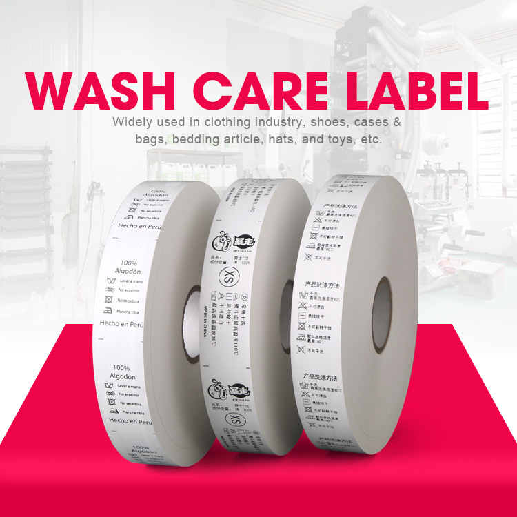 custom wash care labels