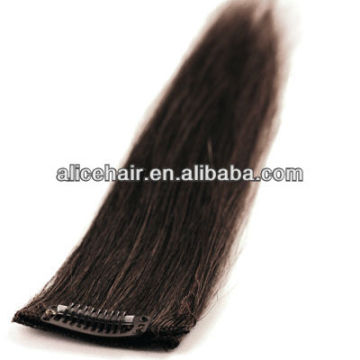 Best quality indian one piece clip human hair extension