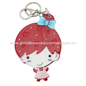 Plastic fashion jewelry keychains