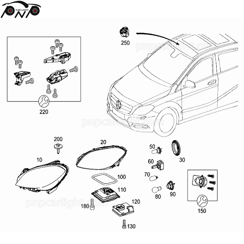 W245 Headlight