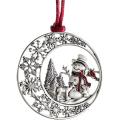 Solid Pewter Christmas Tree Ornament