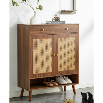 Space Saving Shoe Cabinet with Extra Storage Compartments