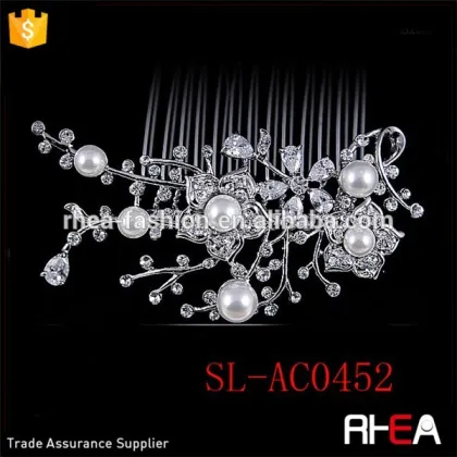 Vintage Crystal Vine Bridal Comb