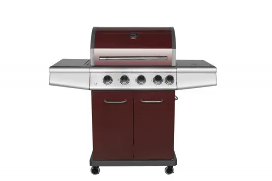 4 Burner Cabinet Style Gas Grill Red