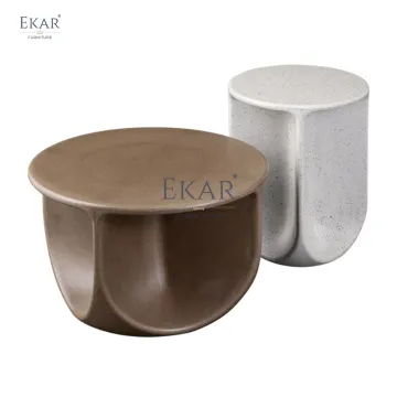 Unique Cement Corner Table: Modern Art Design for Outdoor Furniture in Hotels, Parks, Schools, and Apartments
