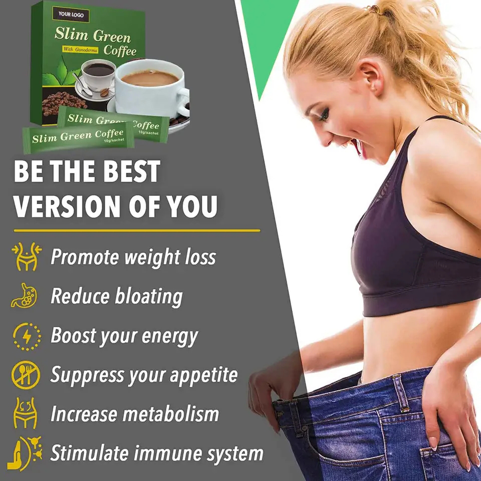 Private Label Natural Ingredient Sugar Free Fat Burning Coffee Powder Weight Loss Slimming Coffee Powder