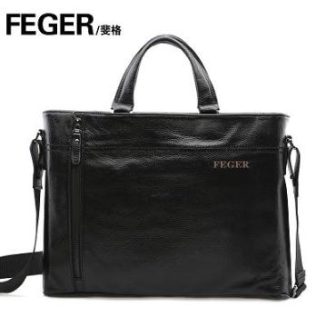 genuine leather men handbag