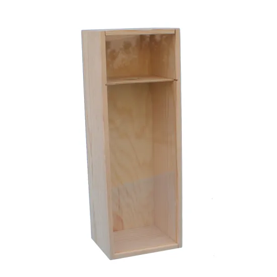 2018 Pine Wood Wine Gift Large Keepsake Box