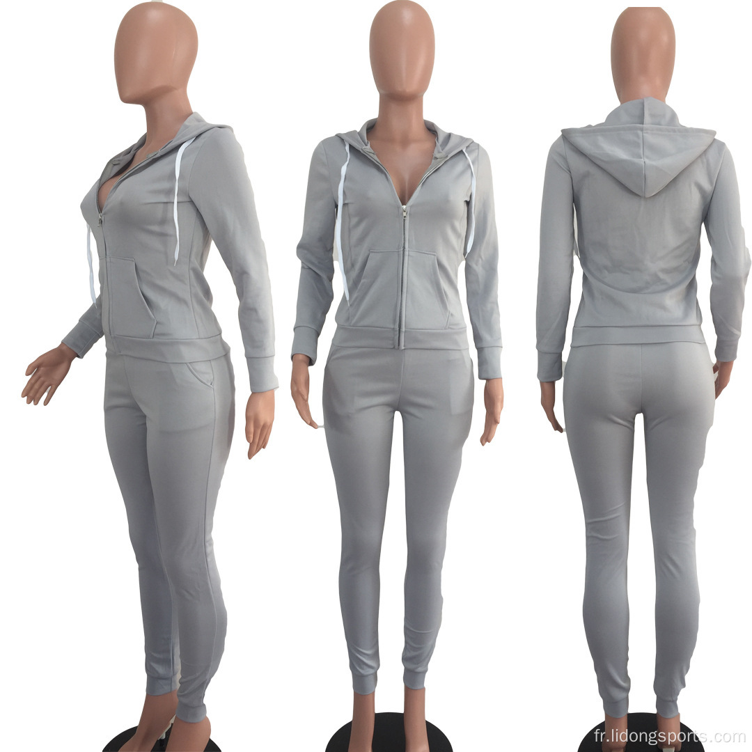 Femmes Jogging Suit en gros de Cutom Women Tracksuit