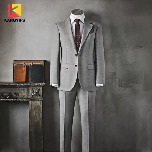 Ανδρικό επαγγελματικό κοστούμι ανοιχτό γκρι
