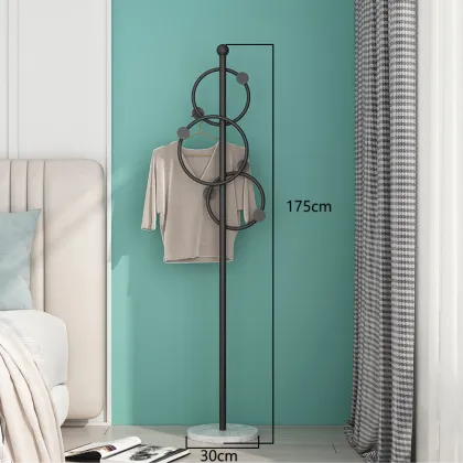 Modern Small Metal Floor Coat Rack Stand