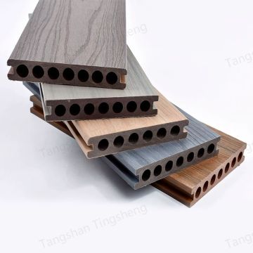 Factory Wholesale Outdoor WPC Composito Decking - Plancia in plastica in legno in rilievo profondo