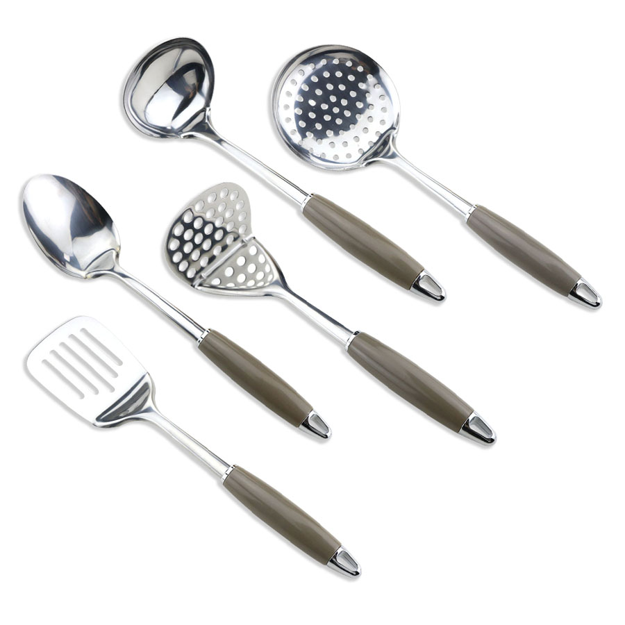 8PCS Stainless Steel Gold Plated Kitchen Utensil Set