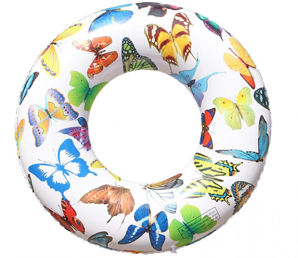 Summer Water High Quality Printed Swim Ring With Handle