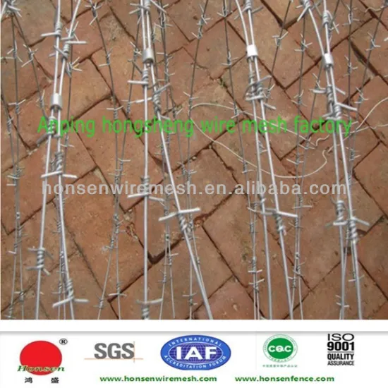 Best price Hot galvanized barbed wire fence for prison