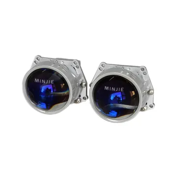 Wholesale 12V 60W Bi-LED Projector Lens 3 Inch Blue Lens Car Headlight with LOGO