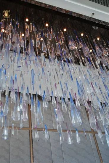 Reeded frosted glass chandelier large modern