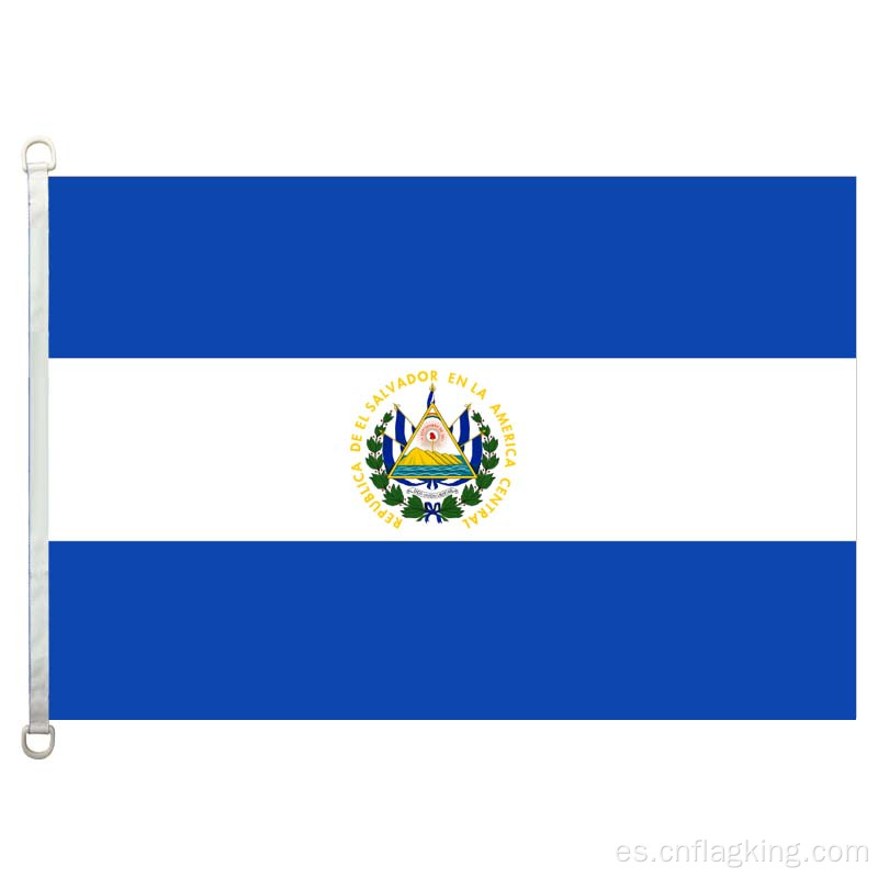 Bandera nacional de El Salvador 90 * 150cm 100% poliéster