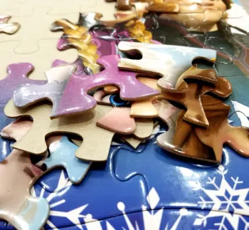 custom children's 48PC development intellectual paper puzzle