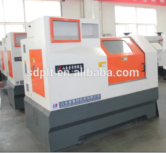 H36 gang type tool post, collet chuck , flat bed linear guide CNC lathe machine