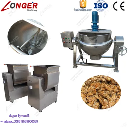 Automatic Stainless Steel Peanut Brittle Making Protein Cereal Muesli Bar Production Line